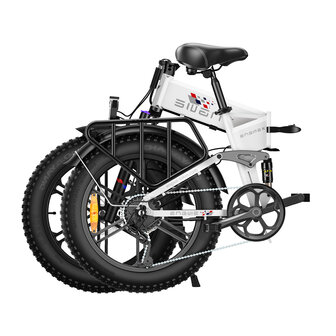 Engwe Engine X - Elektrische fatbike- 40-50 km actieradius-  Opvouwbaar- Achterrek - Wit