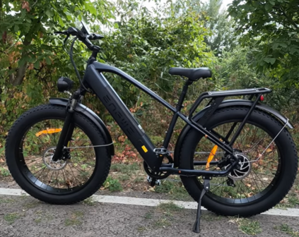 Engwe E26 - Elektrische fatbike - 26 inch- 50-70 km- Hydraulische rem- kleuren LCD- Zwart