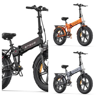 Engwe EP-2 pro - 20 inch- Elektrische fatbike- Opvouwbaar- Achterrek -3 kleuren