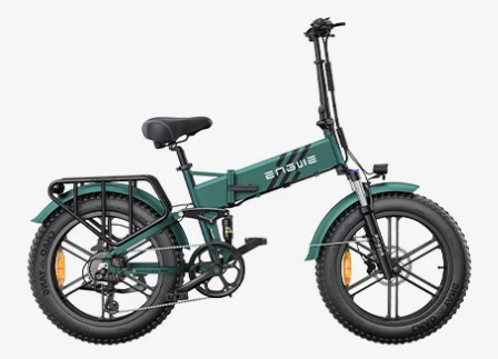 Engwe Engine pro 2.0 - Elektrische fatbike- Kleurenscherm- 60-70 km actieradius-  Opvouwbaar- Achterrek - zwart- groen- blauw