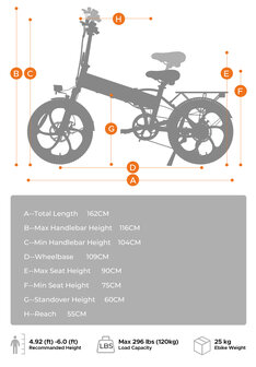 ENGWE P1 - elektrische vouwfiets met achterdrager- 13AH- 3 kleuren