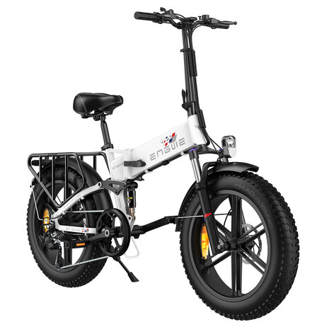 Engwe Engine X - Elektrische fatbike- 40-50 km actieradius-  Opvouwbaar- Achterrek - Wit