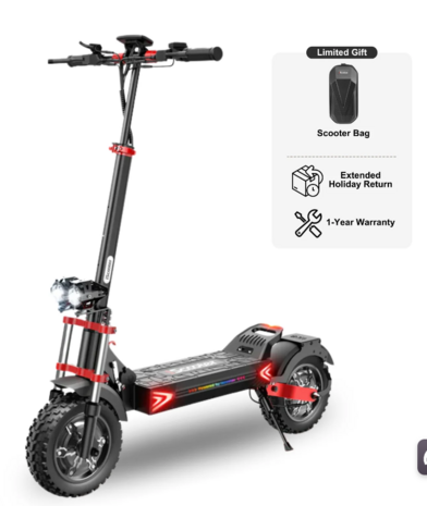 iScooter iX8 Elektrische Scooter 48V 20Ah 2400W  12 inch Elektrische step max 150 kg