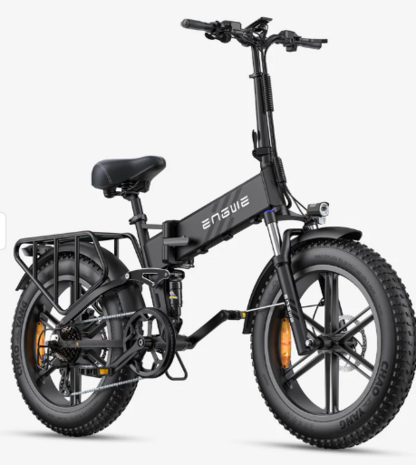 Engwe Engine pro 2.0 - Elektrische fatbike- Kleurenscherm- 60-70 km actieradius-  Opvouwbaar- Achterrek - zwart- groen- blauw