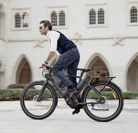 ENGWE P275 Pro- elektrische stadsfiets met bafang midden motor- - 19.2 AH- Oranje Zwart