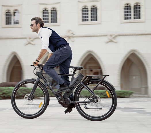 ENGWE P275 Pro- elektrische stadsfiets met bafang midden motor- - 19.2 AH- Oranje Zwart