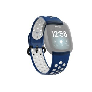 Hama Sportpolsband Voor Fitbit Versa3/Sense Ademend Universeel Donkerb./grijs